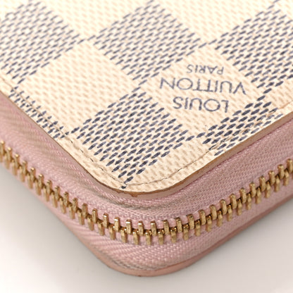 Louis Vuitton Damier Azur Zippy Wallet Rose Ballerine 10 of 11