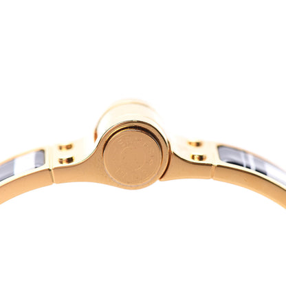 Hermes Enamel Printed Narrow Charniere Le Coupes Tattoo Hinged Bracelet S Positif Negatif 5 of 5