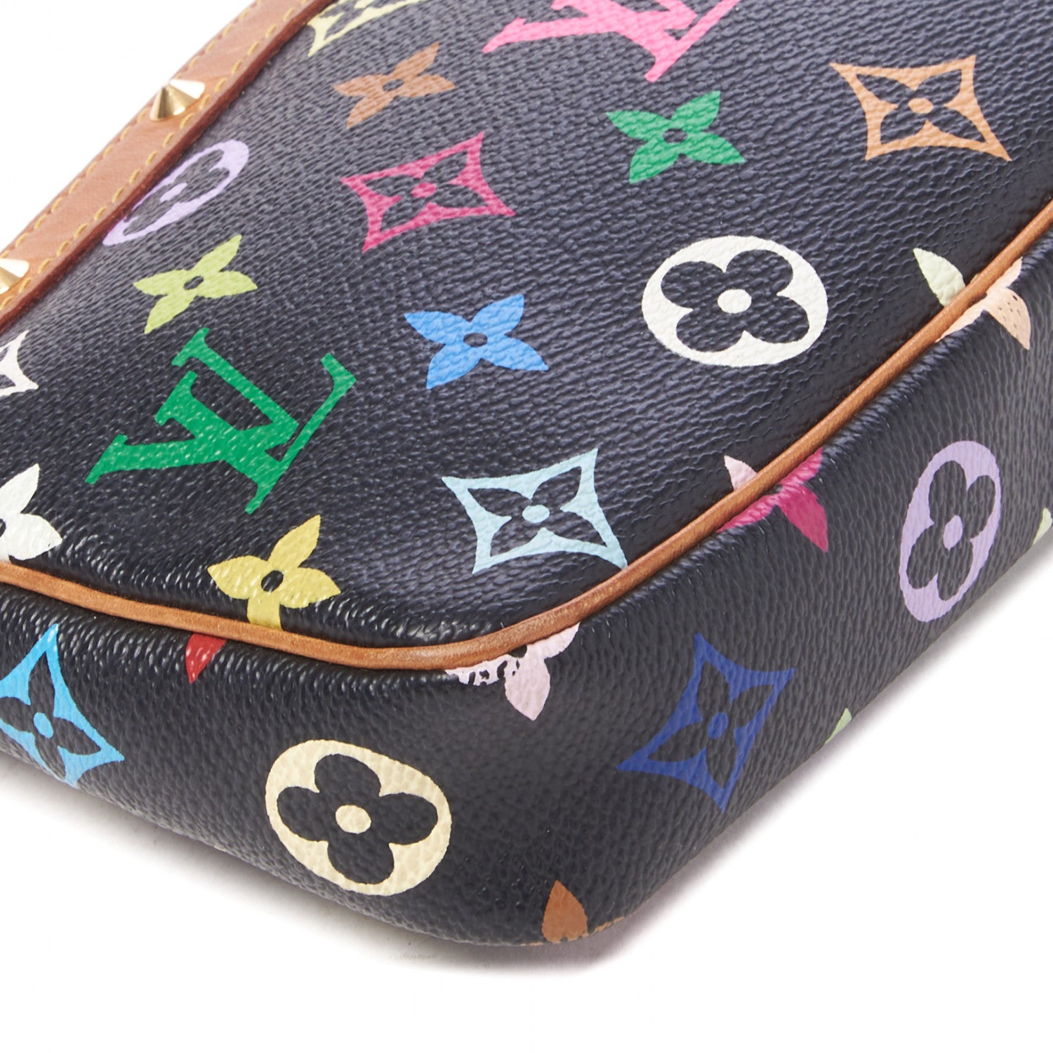 Louis Vuitton Monogram Multicolor Pochette Accessories Black 6 of 8