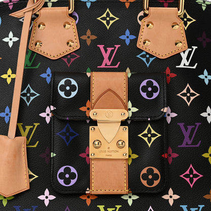 Louis Vuitton Monogram Multicolor Alma GM Black 9 of 11