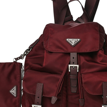 Prada Tessuto Nylon Vela Medium Backpack Bordeaux 6 of 9