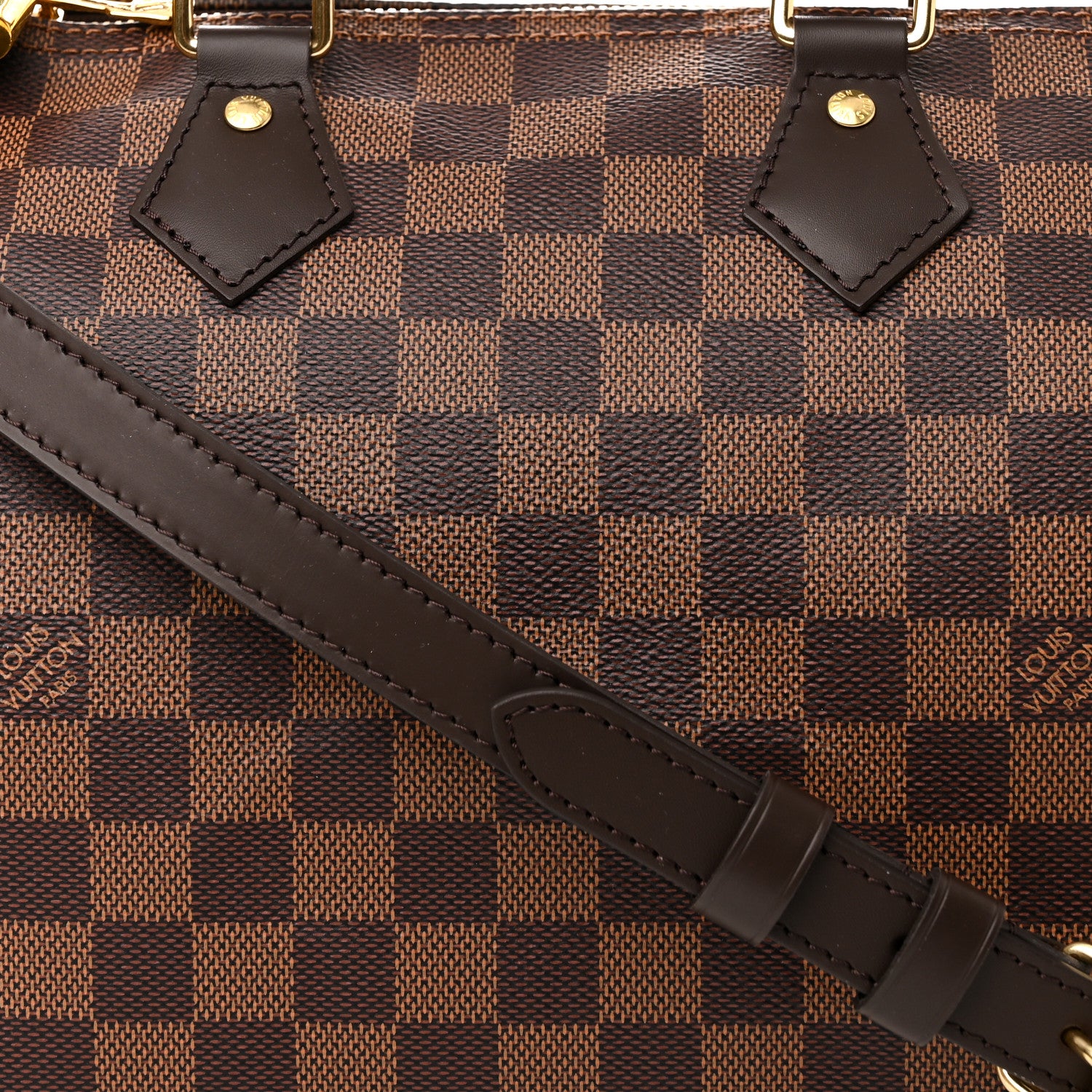 Louis Vuitton Damier Ebene Speedy Bandouliere 25 7 of 9