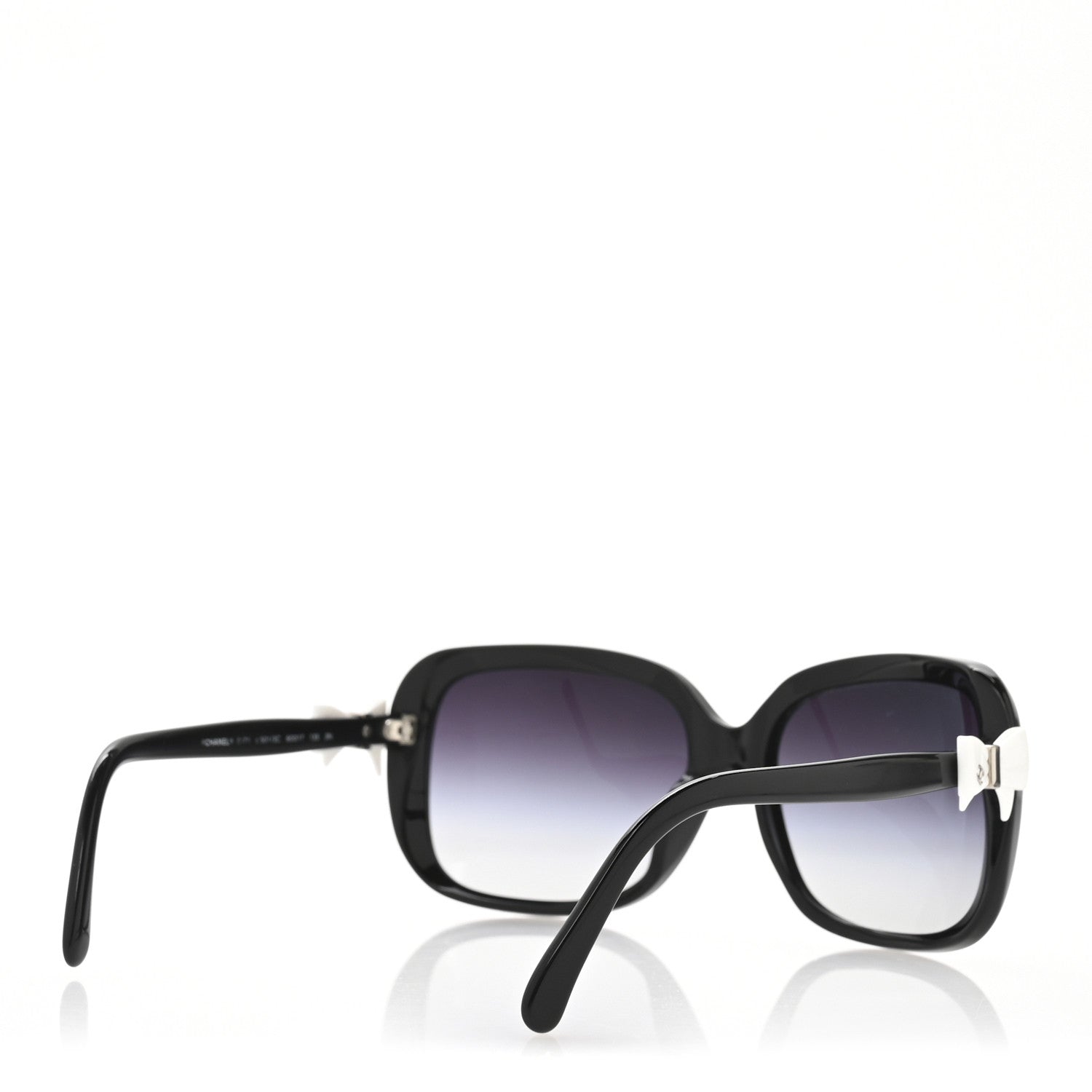 Chanel CC Bow Sunglasses 5171 Black White 5 of 9