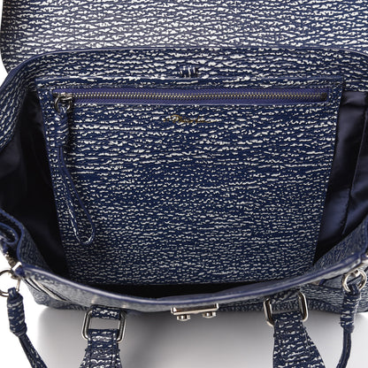 3.1 Phillip Lim 3.1 Textured Calfskin Medium Pashli Satchel Royal Blue 6 of 10