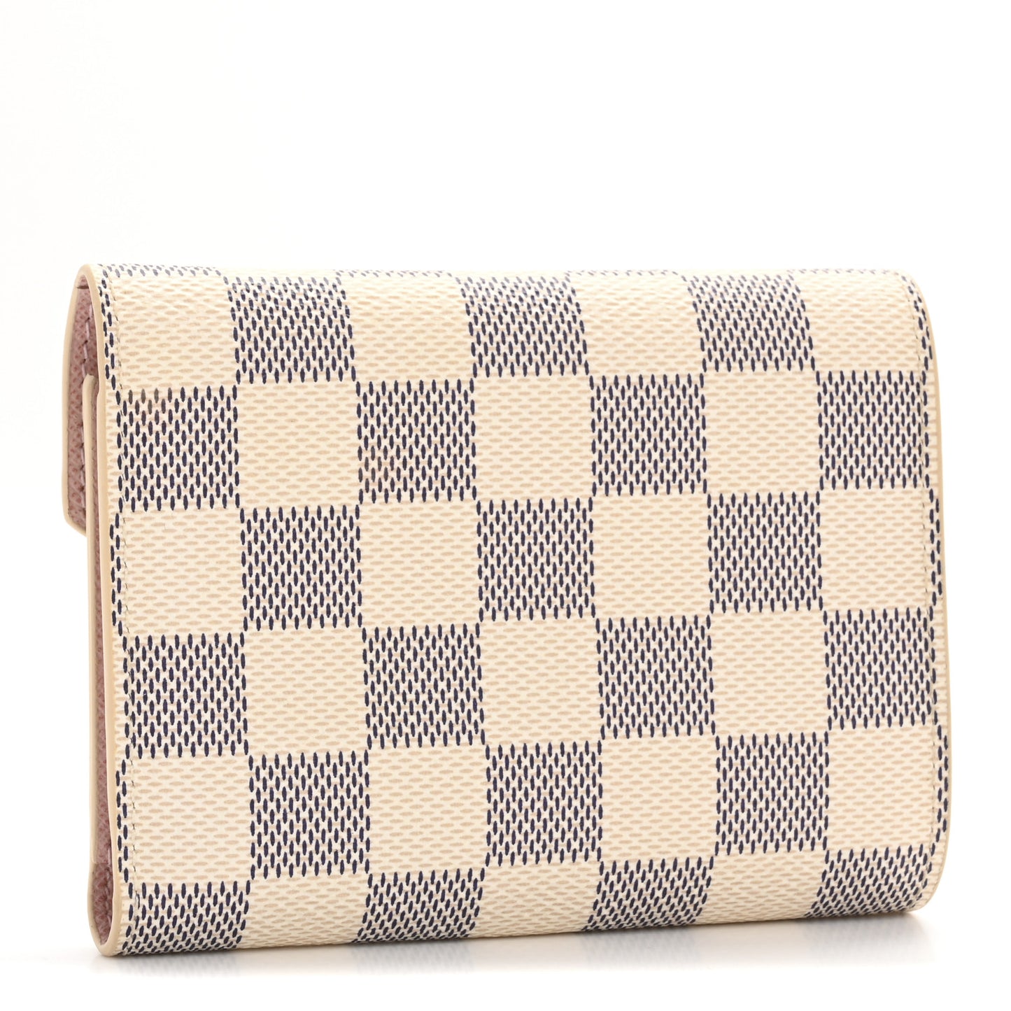 Damier Azur Victorine Wallet Rose Ballerine