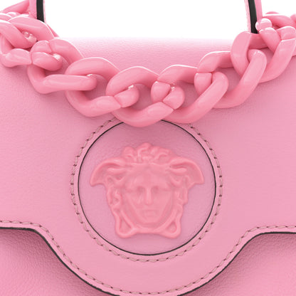 Versace Grained Calfskin Small La Medusa Top Handle Bag Pink 7 of 10