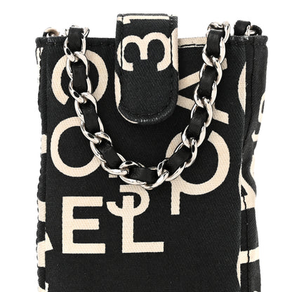 Chanel Canvas 31 Rue Cambon Phone Holder Black 8 of 10