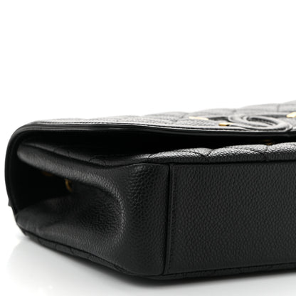 Chanel Caviar Quilted Small CC Filigree Flap Black 9 of 10