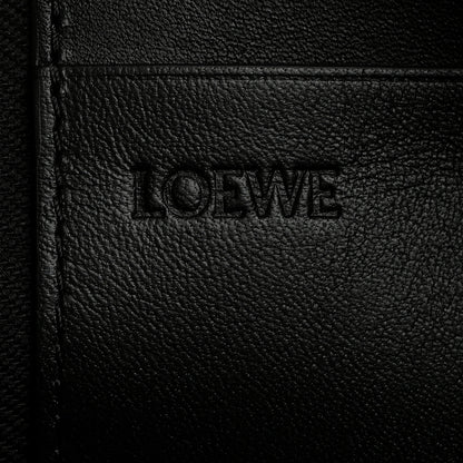 Loewe Shiny Nappa Calfskin Flamenco Knot Pouch Burgundy Emerald 6 of 7