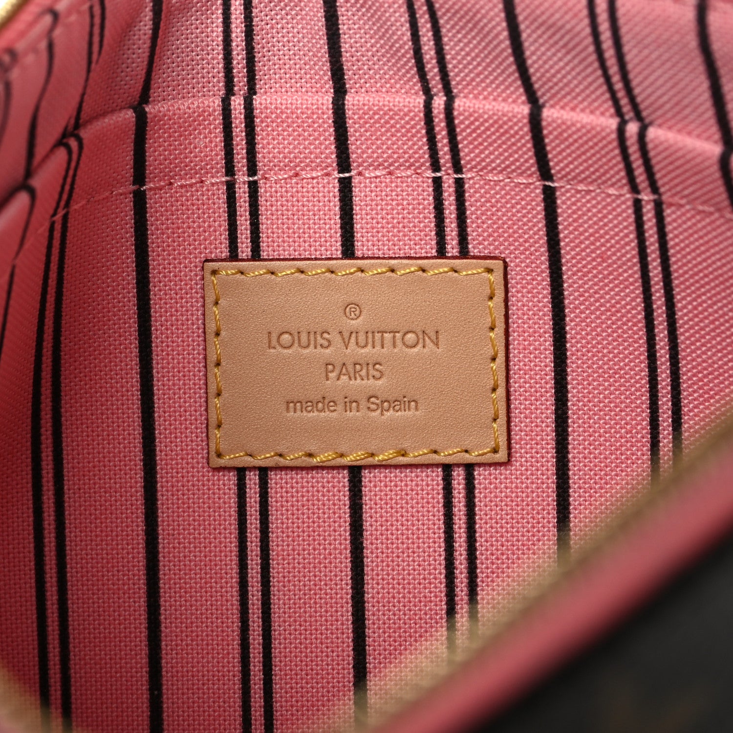 Louis Vuitton Monogram Jungle Dots Neverfull MM Pochette Sugar Pink 6 of 6