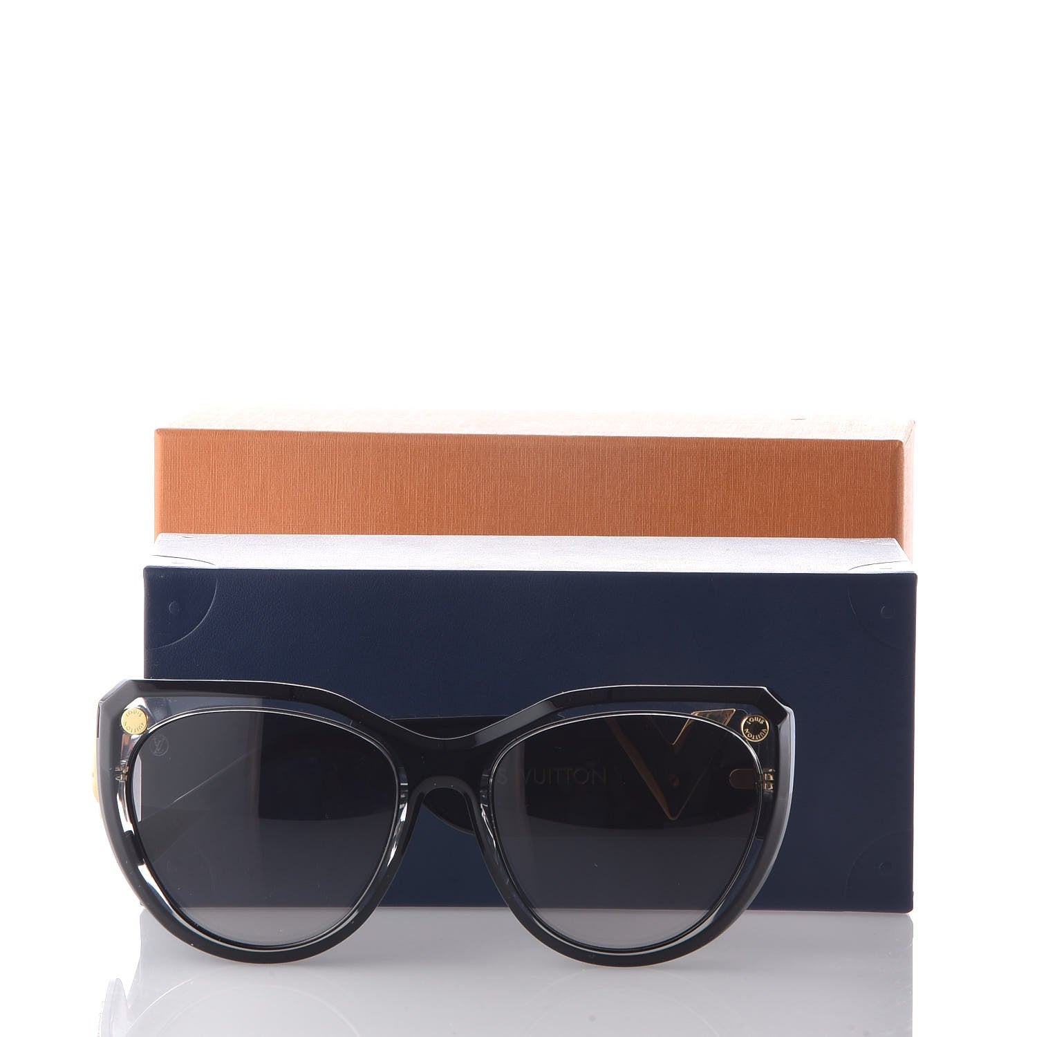 Louis Vuitton My Fair Lady Studs Sunglasses Z1146E Black 8 of 8