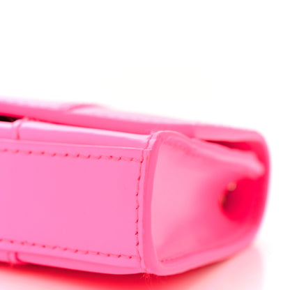 Balenciaga Shiny Box Calfskin XS Hourglass Wallet On Chain Fluo Pink 9 of 9