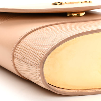 Chloe Calfskin Lizard Embossed Small Aby Lock Delicate Pink 8 of 10