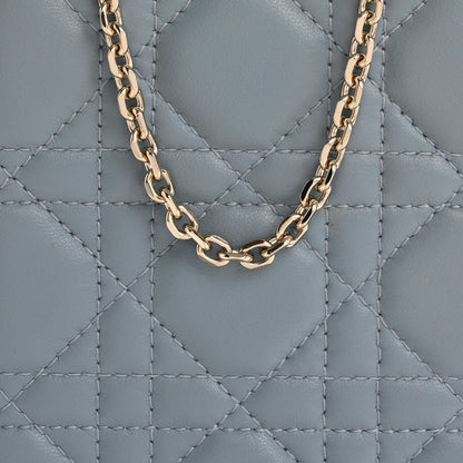 Christian Dior Lambskin Cannage Lady Dior Phone Holder Cloud Blue 8 of 11