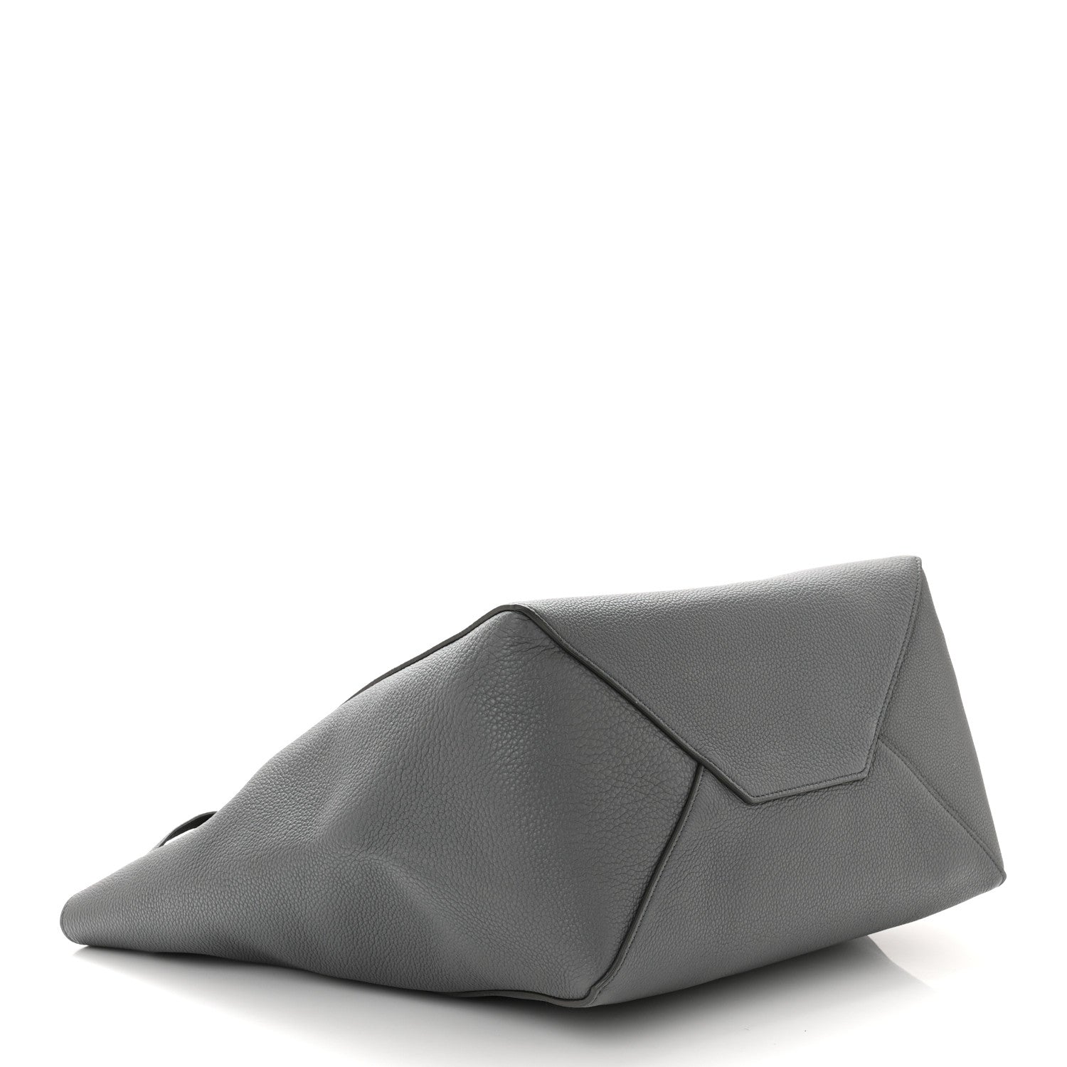 Celine Soft Grained Calfskin Small Belt Cabas Phantom Grey 4 of 10