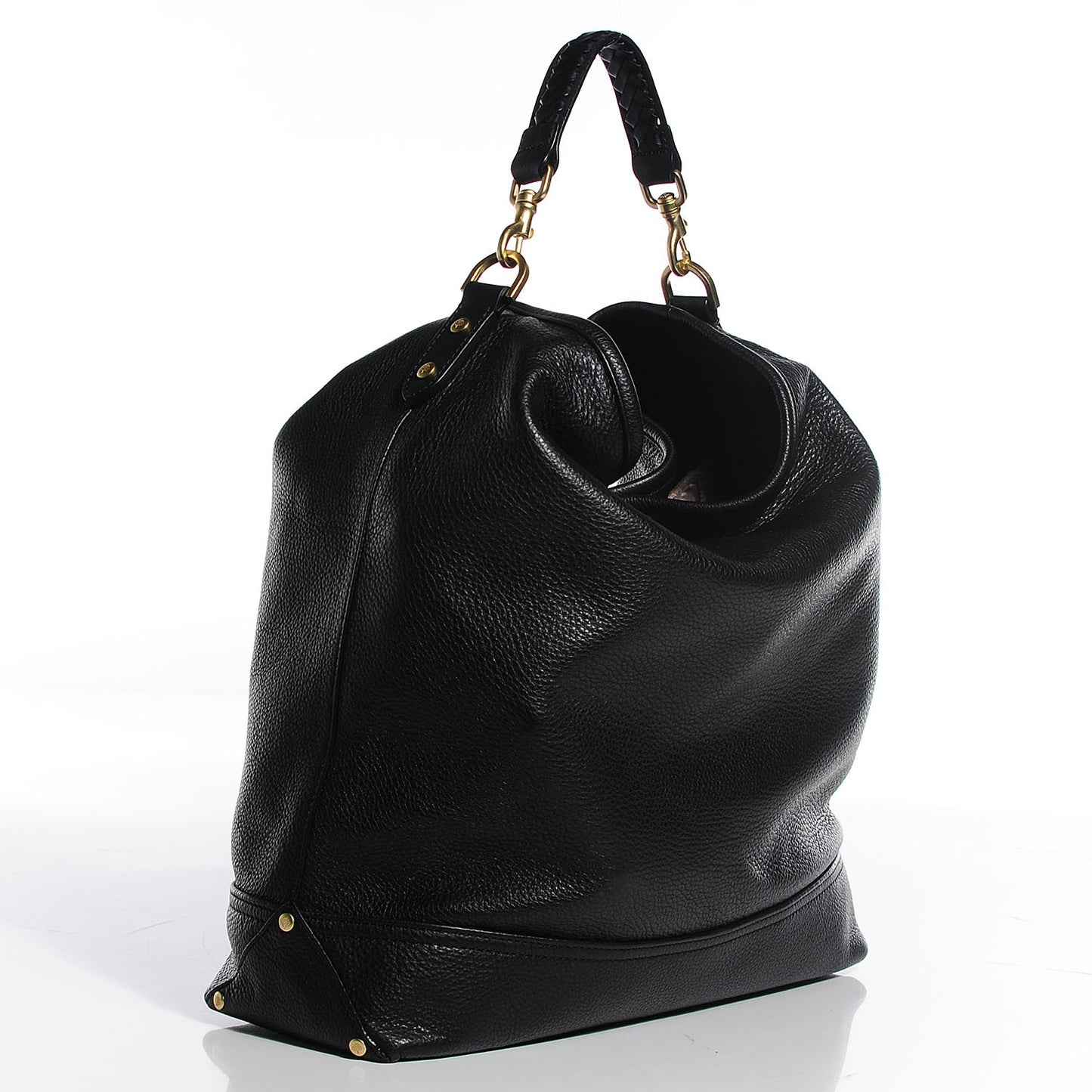 Pebbled Calfskin Effie Hobo Black
