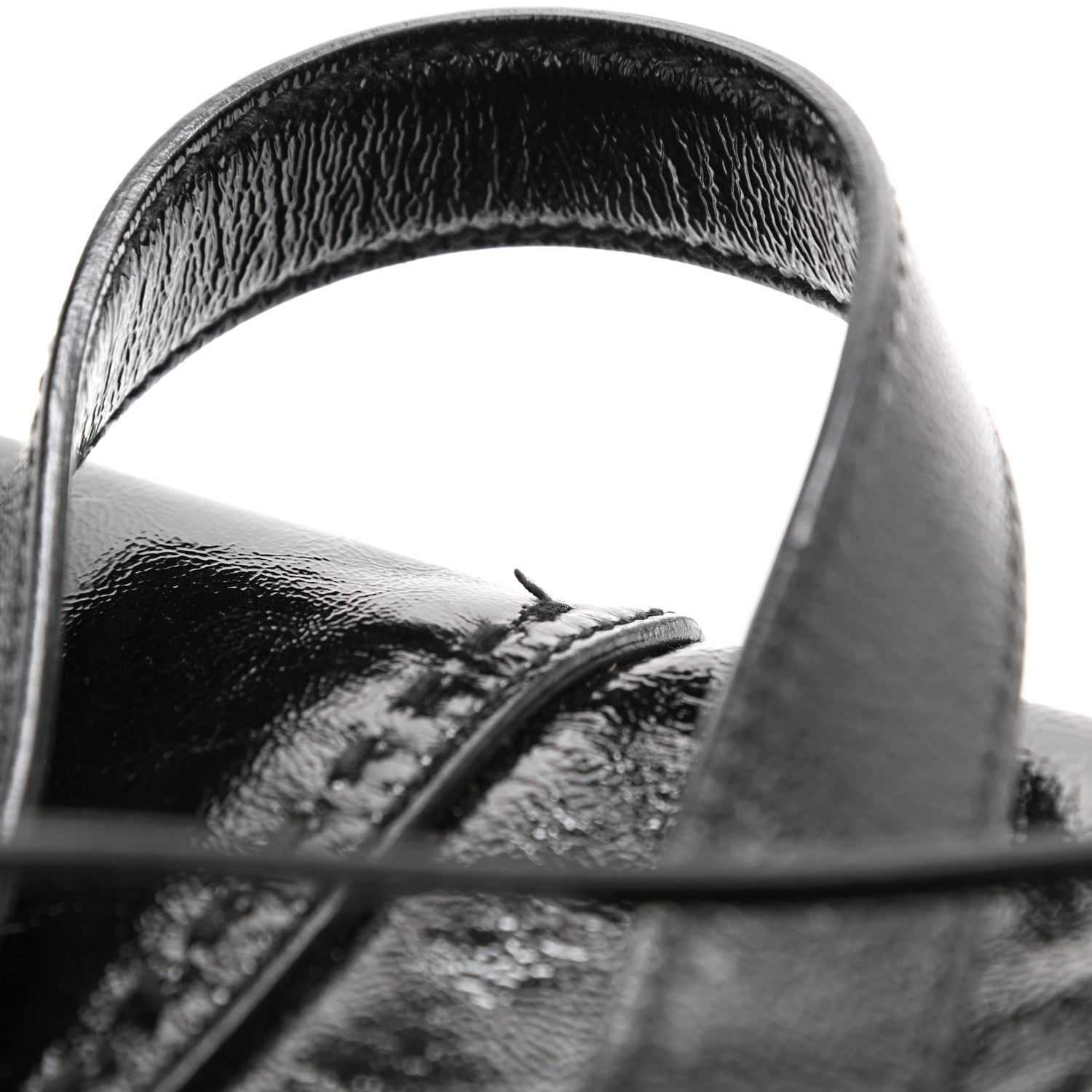 Saint Laurent Textured Patent Calfskin Medium Muse Black 20 of 20