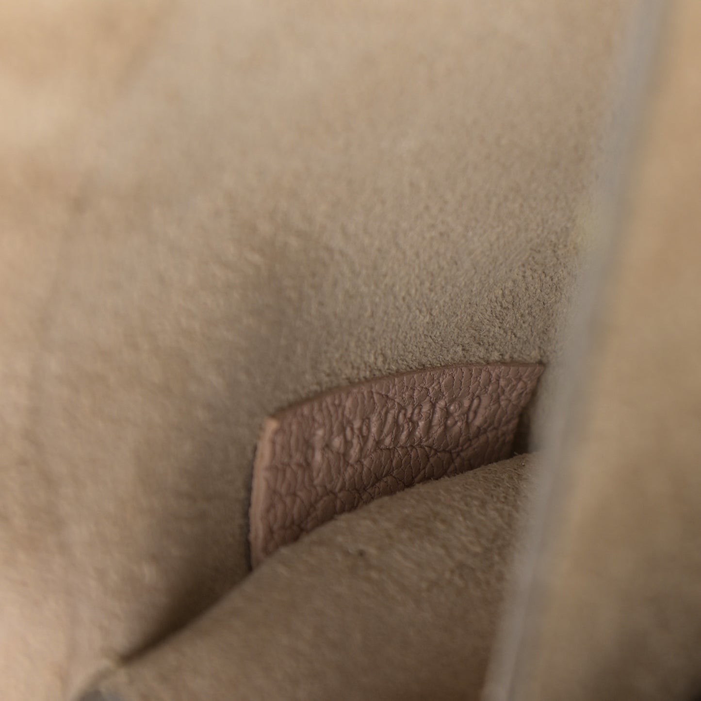 Grained Lambskin Mini Drew Shoulder Bag Cement Pink