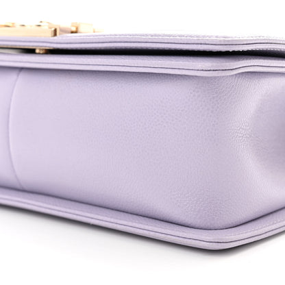Chanel Caviar Quilted Medium Boy Flap Light Purple 10 of 11