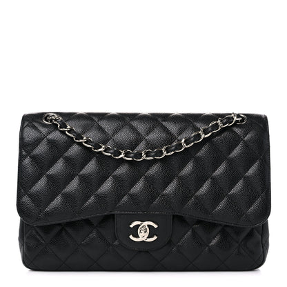 Chanel Caviar Quilted Jumbo Double Flap Black 1 of 17