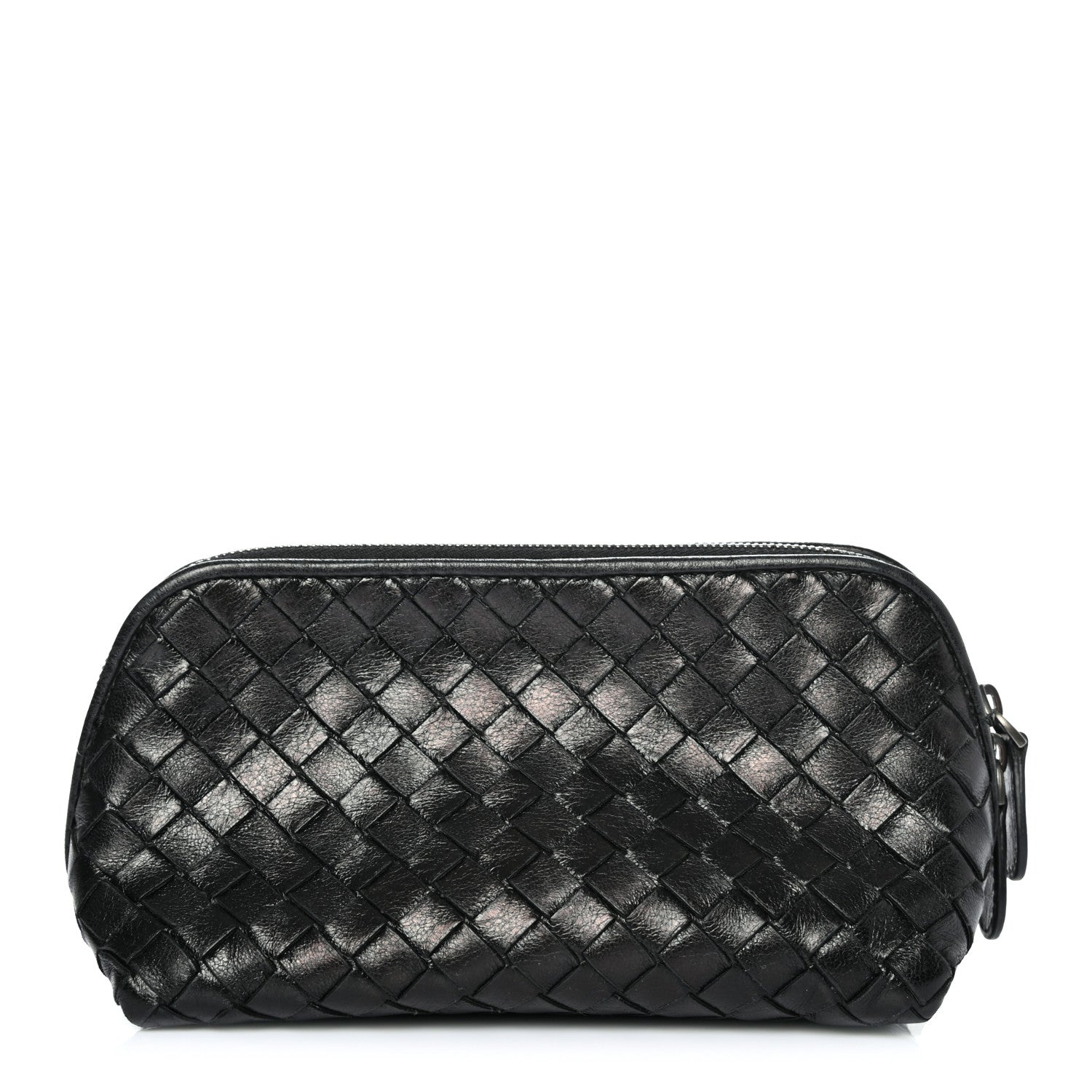 Bottega Veneta Nappa Intrecciato Small Cosmetic Pouch Black 1 of 7