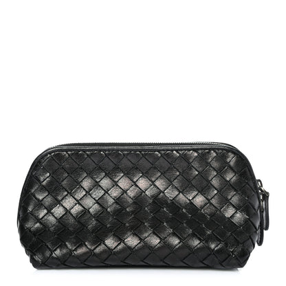 Bottega Veneta Nappa Intrecciato Small Cosmetic Pouch Black 1 of 7