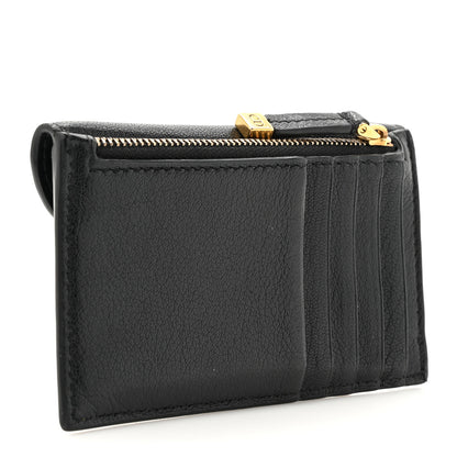 Christian Dior Goatskin Saddle Card Holder Black 3 of 7
