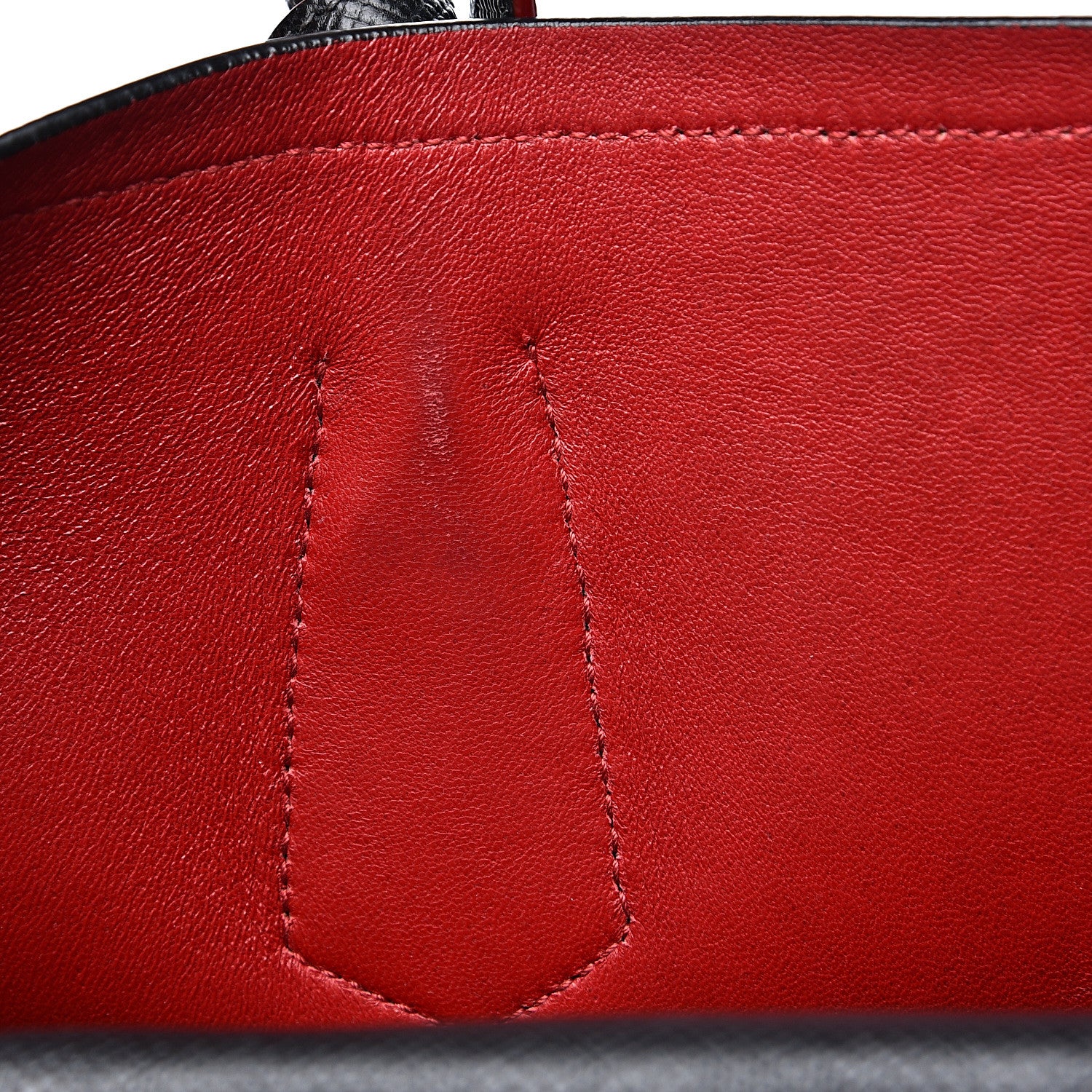 Prada Saffiano Cuir Medium Double Bag Black Fuoco 9 of 18