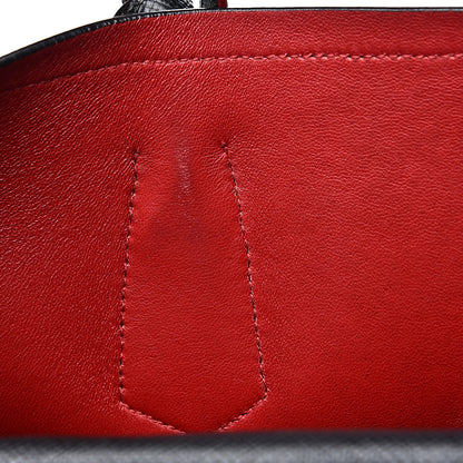 Prada Saffiano Cuir Medium Double Bag Black Fuoco 9 of 18