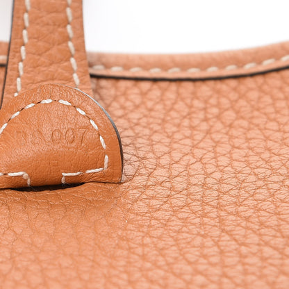 Hermes Taurillon Clemence Amazone Evelyne TPM Gold Cuivre 7 of 10