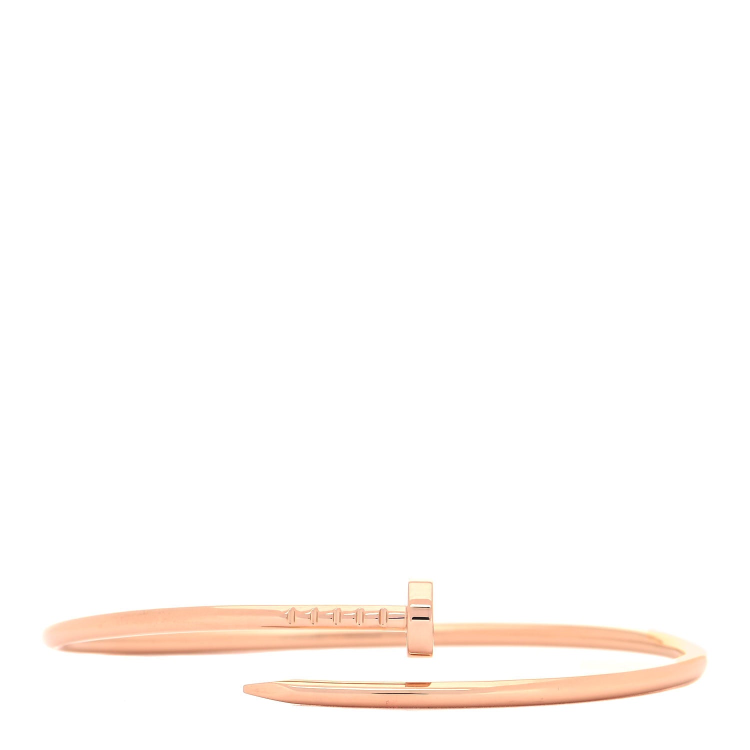 Cartier 18K Pink Gold Small Juste Un Clou Bracelet 17 1 of 5