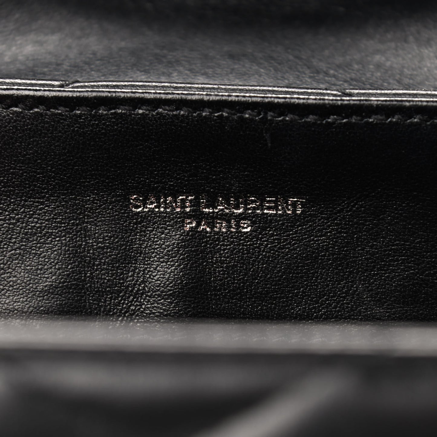 Calfskin Y Quilted Monogram Small Loulou Chain Satchel Black