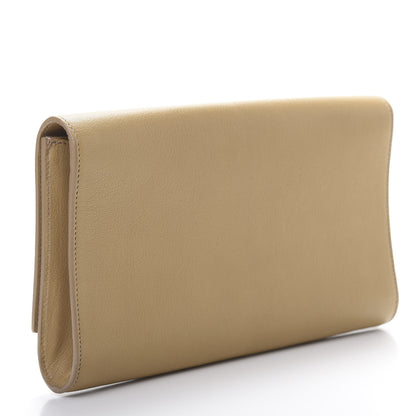 Saint Laurent Calfskin Monogram Large Belle De Jour Clutch Nude 3 of 7