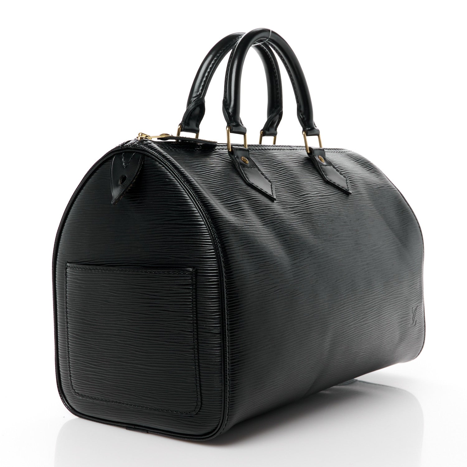 Louis Vuitton Epi Speedy 30 Black 3 of 12