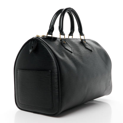 Louis Vuitton Epi Speedy 30 Black 3 of 12