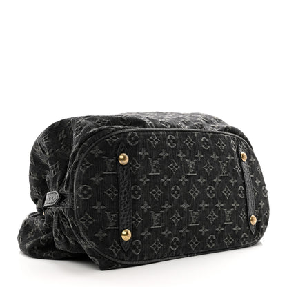 Louis Vuitton Denim Mahina XL Black 4 of 9