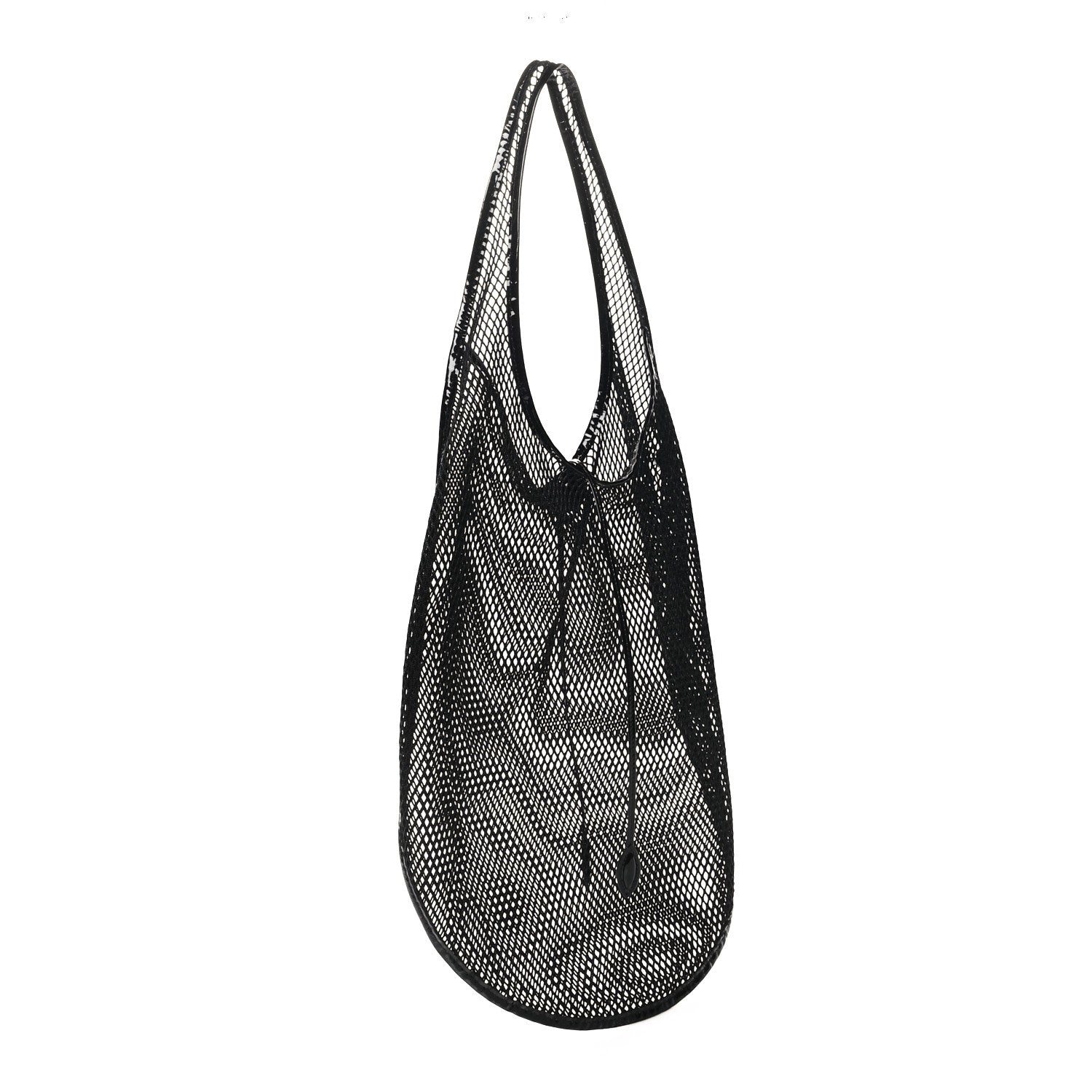 Alaia Fishnet Patent Calfskin XL One Piece Bag Black 4 of 11