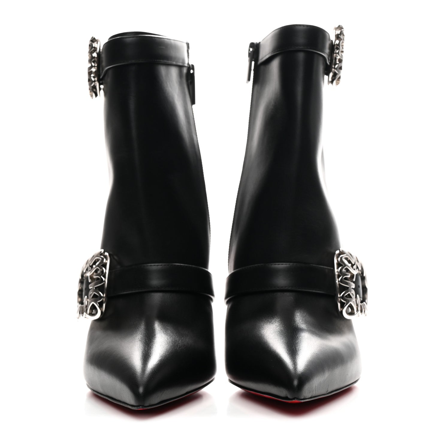 Calfskin Giddylina Booty 100 Ankle Boots 41 Black