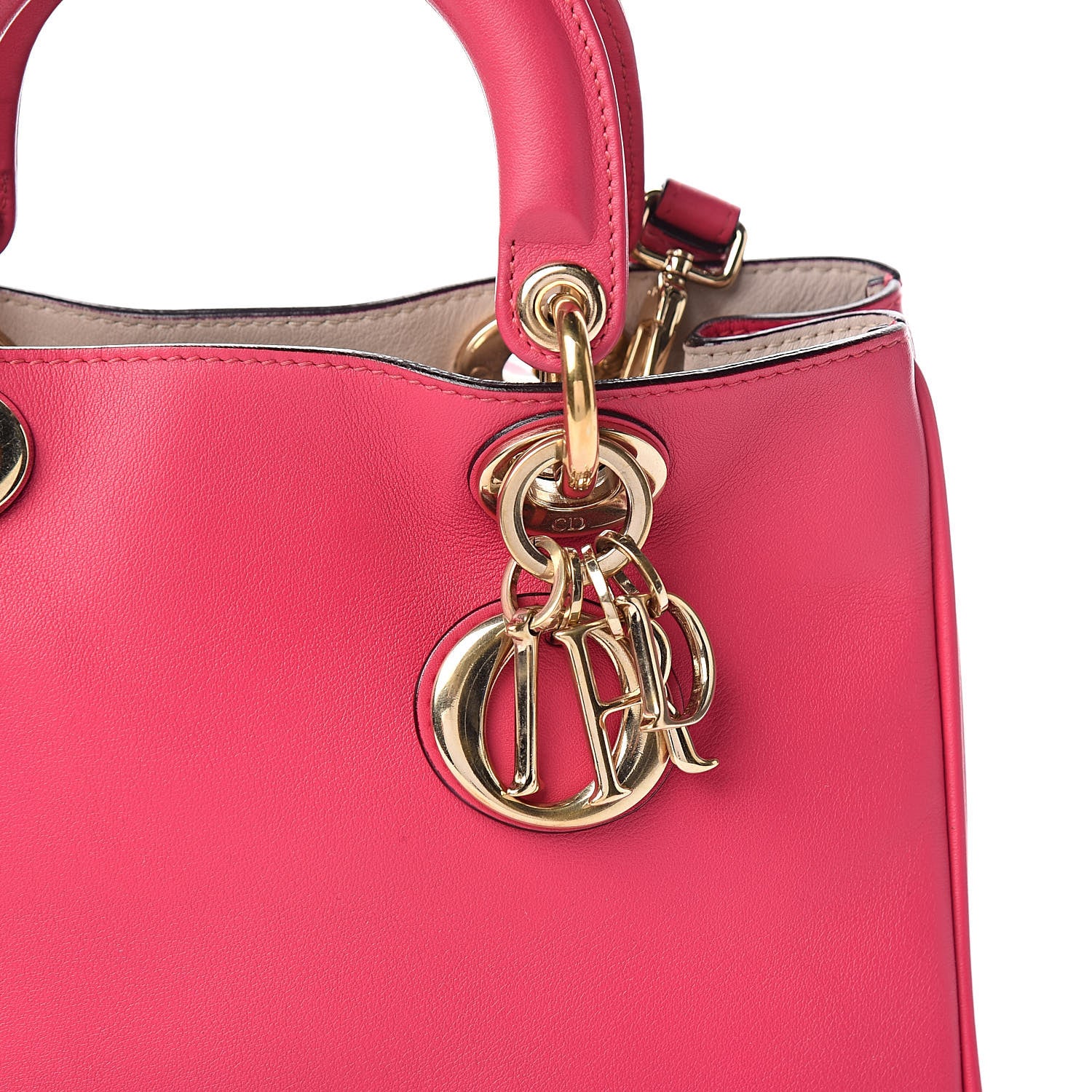 Christian Dior Calfskin Mini Diorissimo Tote Pink 10 of 10