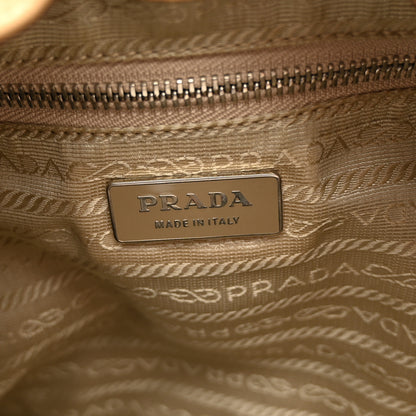 Prada Vitello Daino Moon Shoulder Bag  Sabbia 6 of 11