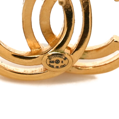 Chanel Metal Obazine CC Earrings Gold 4 of 5