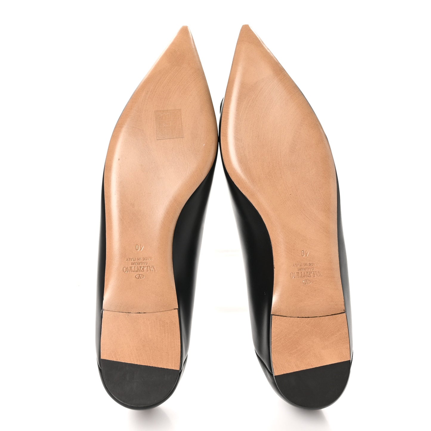 Nappa Vlogo Flats 40 Black