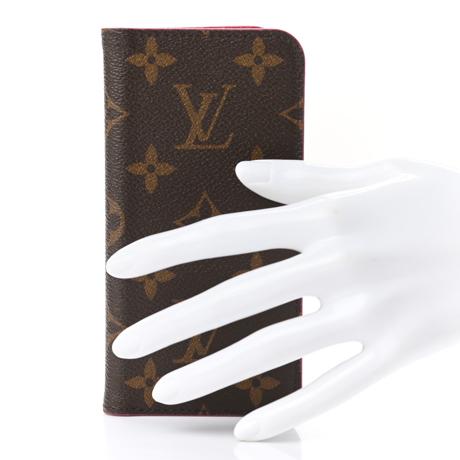 Louis Vuitton Monogram iPhone X Folio Case Rose Pop 2 of 8