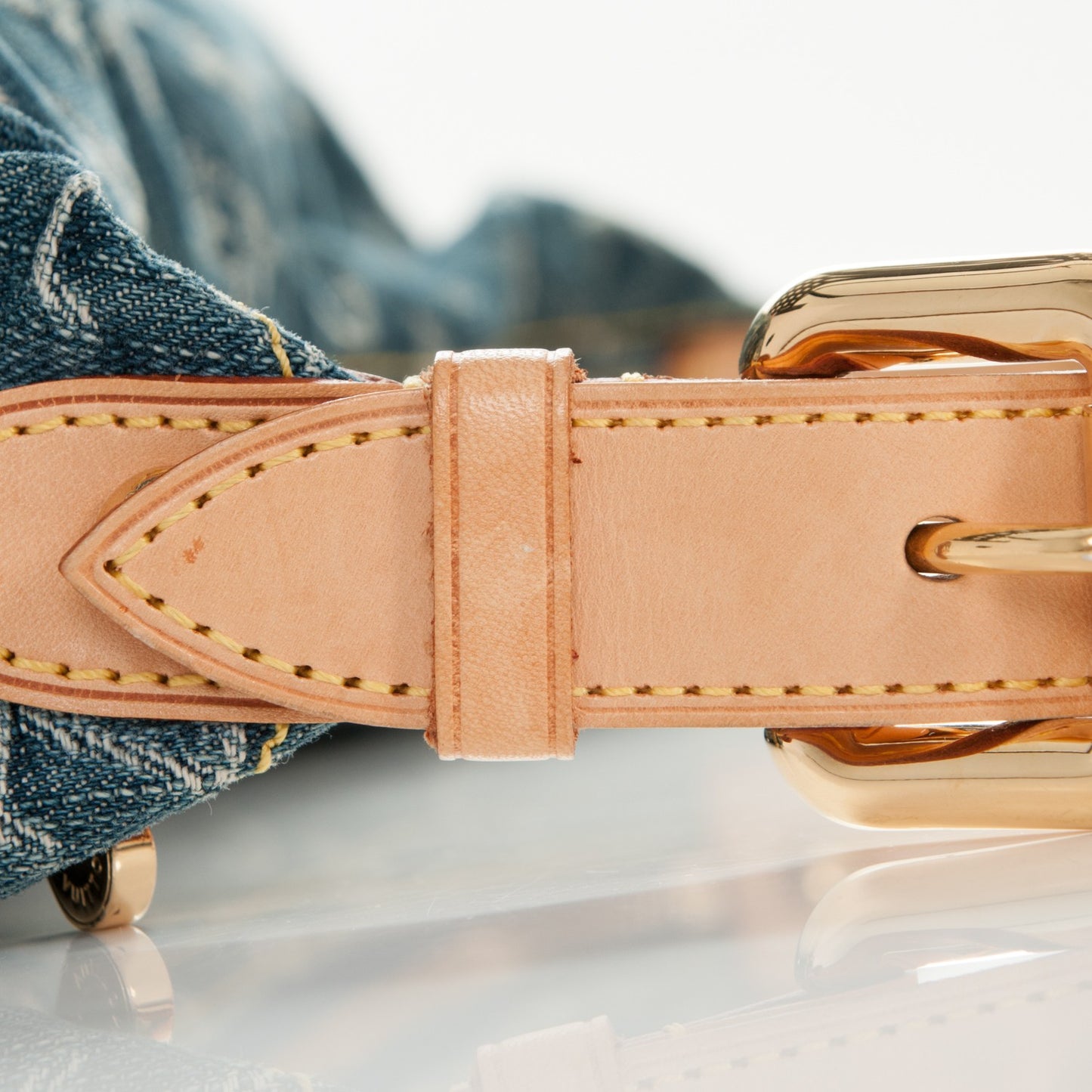 Monogram Denim Baggy PM Blue