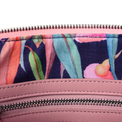 Chanel Calfskin Quilted Enamel CC Stitched Medium Cosmetic Case Pink 11 of 13
