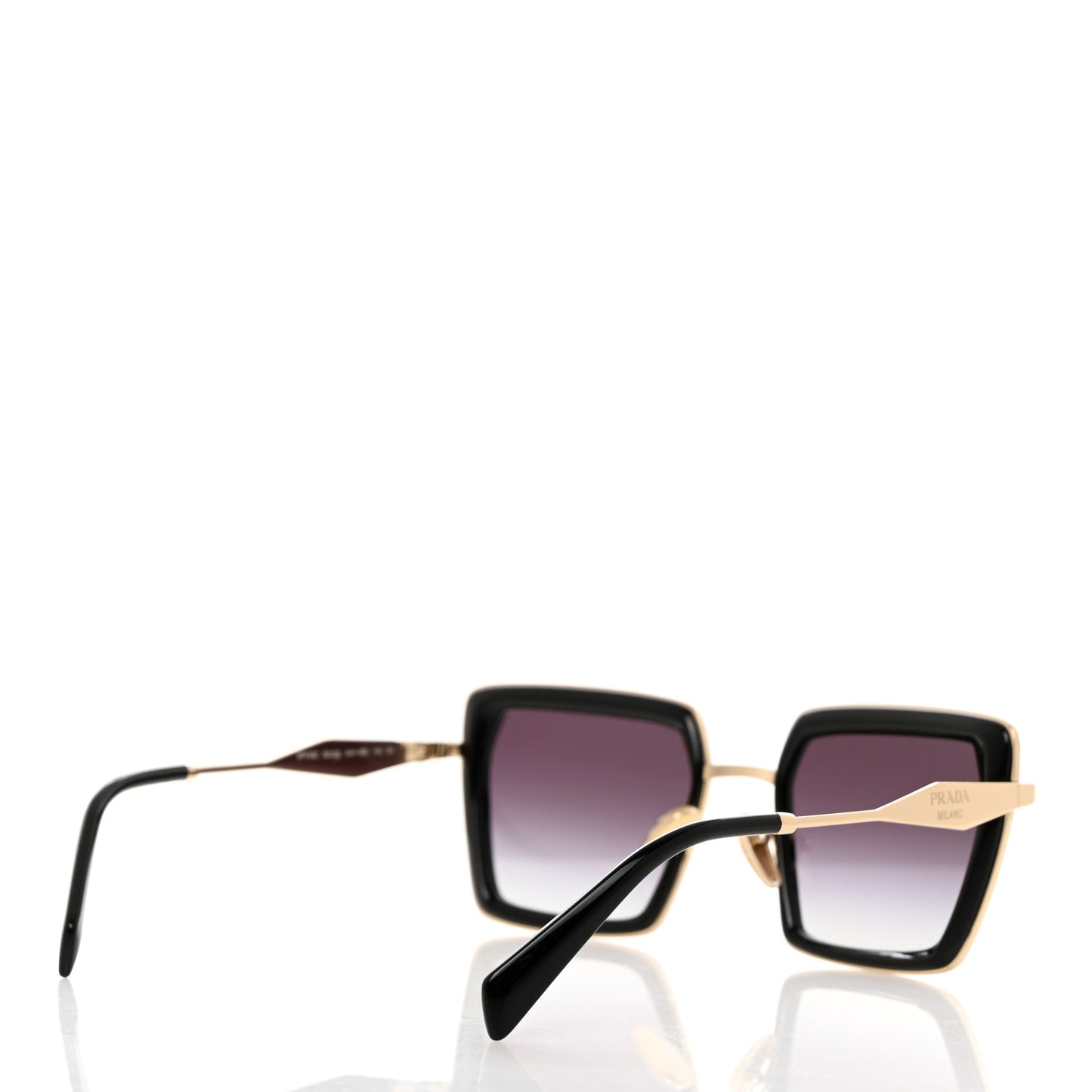 Acetate Sunglasses SPR 55Z Black Gold