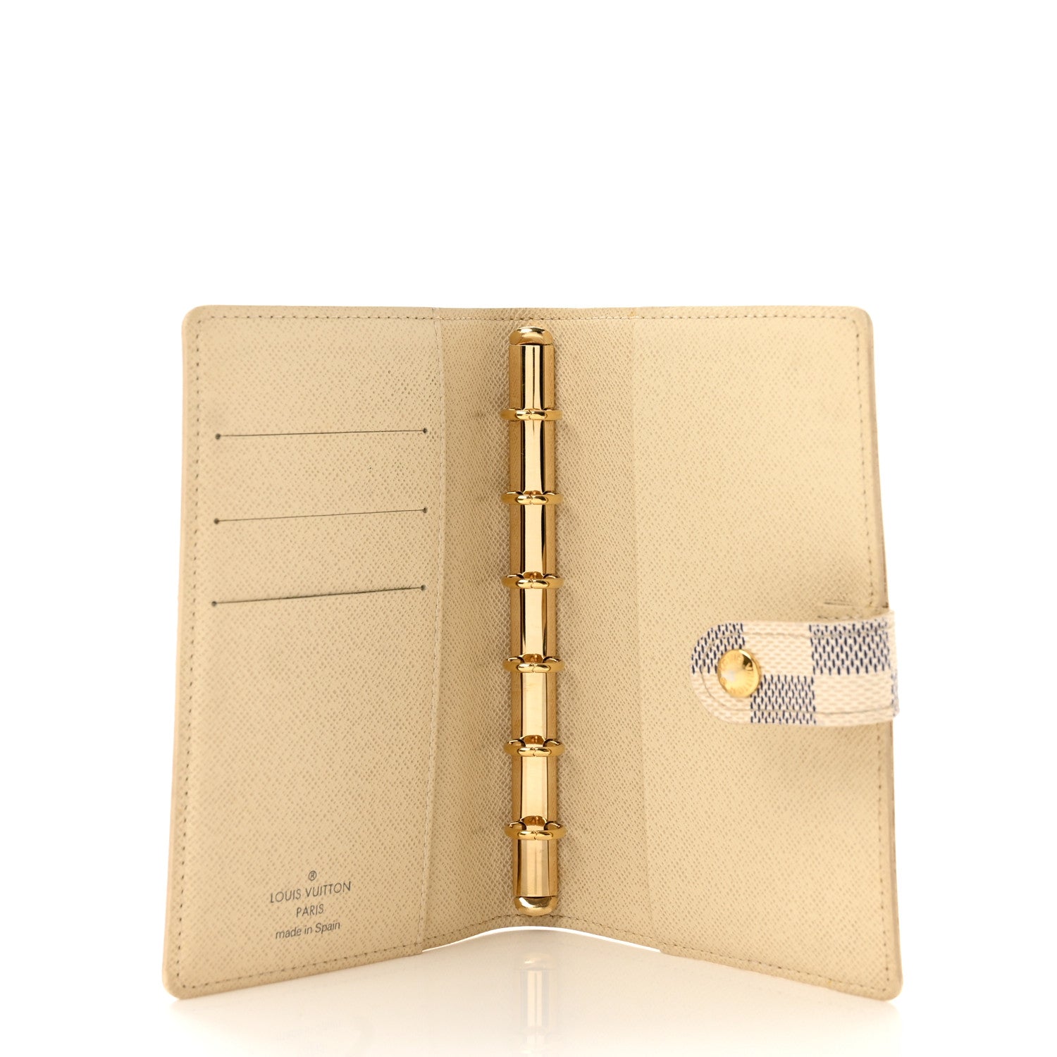 Louis Vuitton Damier Azur Small Ring Agenda Cover 5 of 10