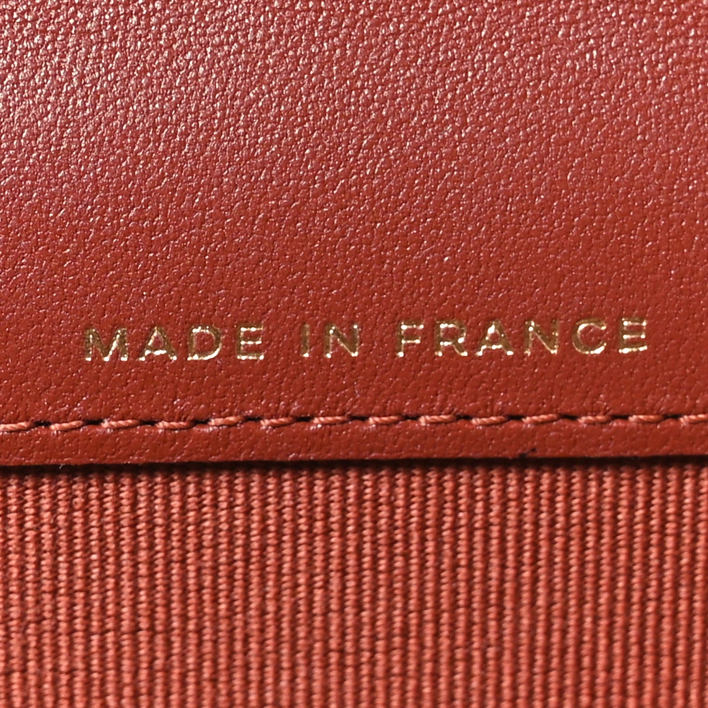 Lambskin Quilted Flap Card Holder Wallet Brown