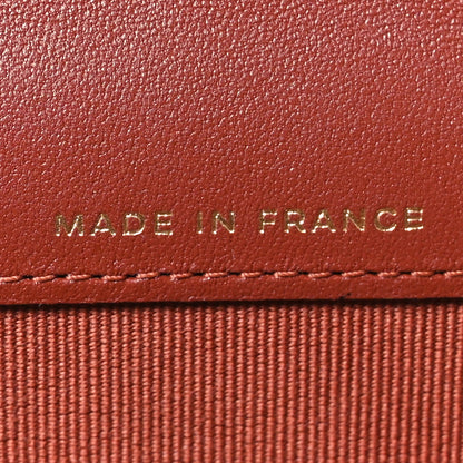 Chanel Lambskin Quilted Flap Card Holder Wallet Brown 6 of 9