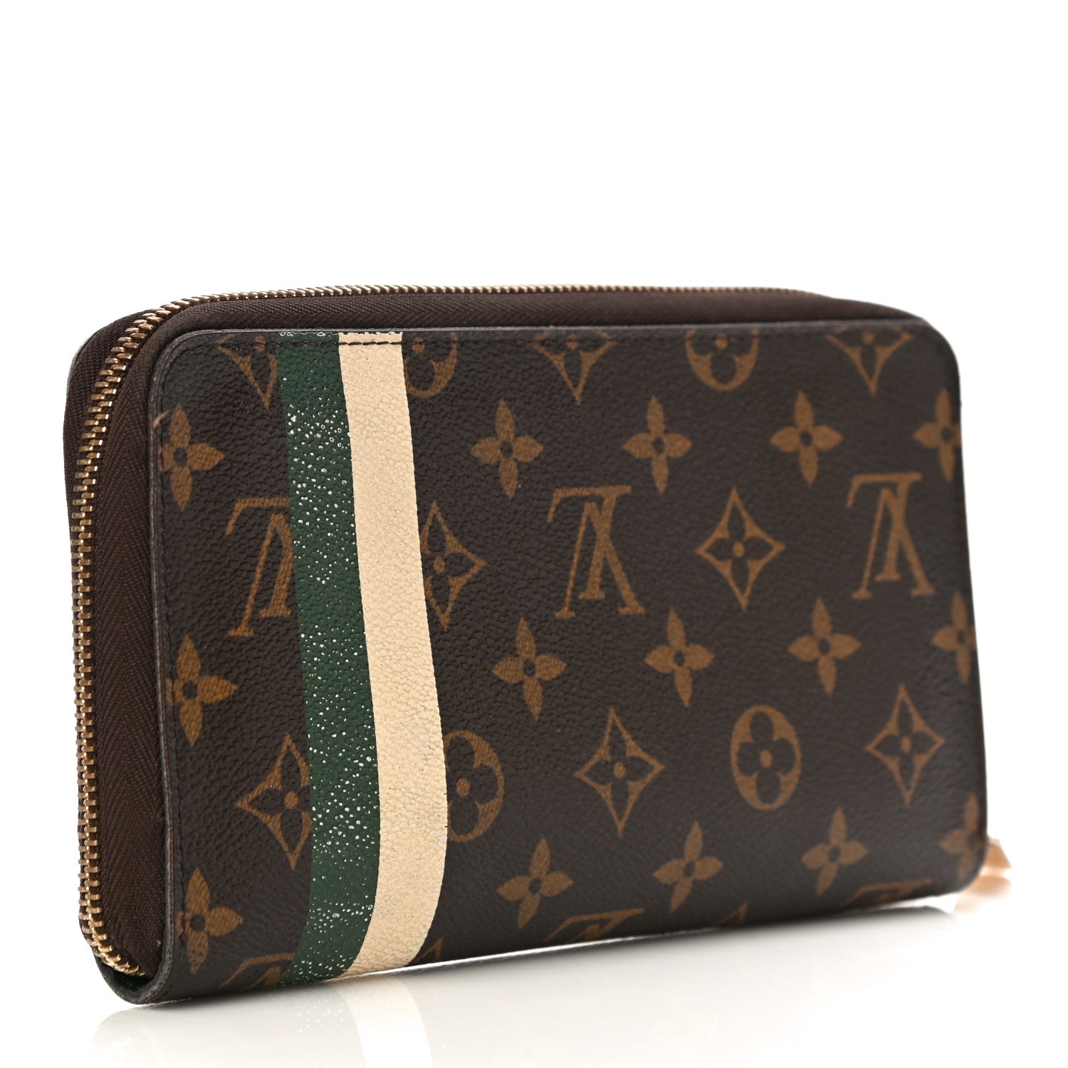 Louis Vuitton Monogram Groom Zippy Organizer Wallet Green 3 of 12